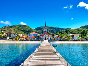 Photo aérienne de l'île de la Martinique