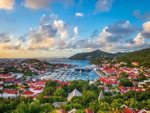 Photo aérienne de l'île de Saint Barthélemy